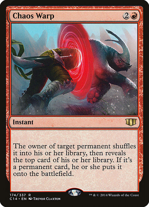 Commander 2014 - 174 - Chaos Warp - Rare - R - Non-foil