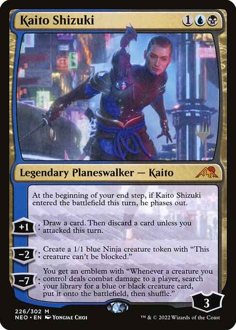 Kamigawa: Neon Dynasty Promos - 226p - Kaito Shizuki - Mythic - UB - Non-foil - Promo