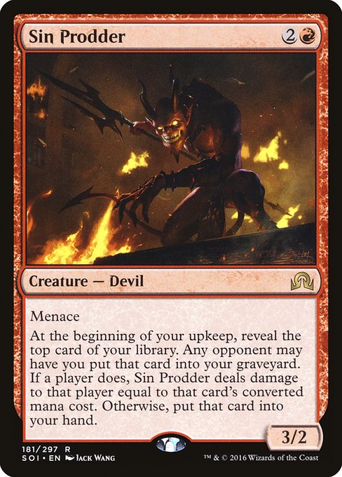 Shadows over Innistrad - 181 - Sin Prodder - Rare - R - Non-foil