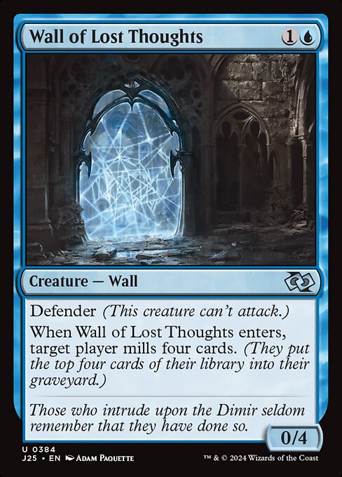 Foundations Jumpstart - 384 - Wall of Lost Thoughts - Uncommon - U - Non-foil