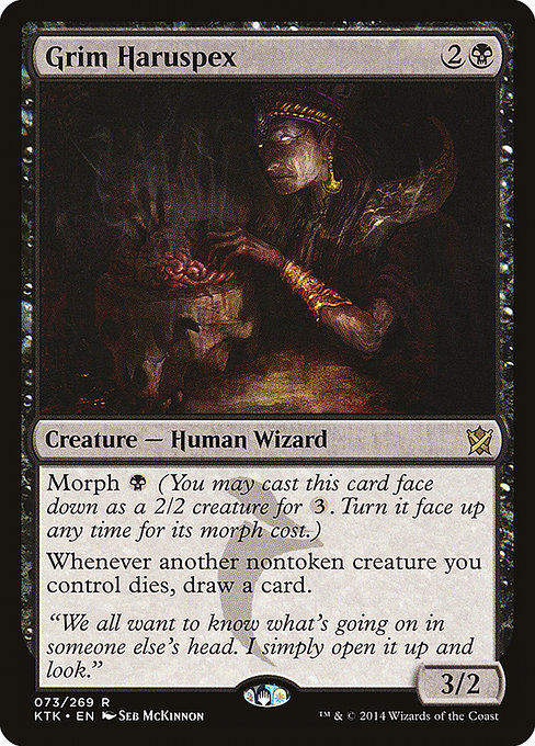 Khans of Tarkir - 73 - Grim Haruspex - Rare - B - Non-foil