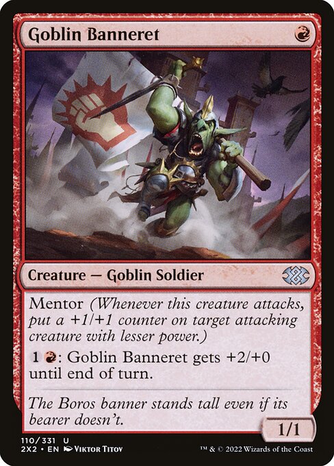 Double Masters 2022 - 110 - Goblin Banneret - Uncommon - R - Foil