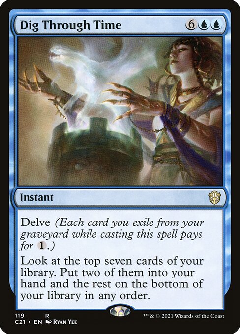 Commander 2021 - 119 - Dig Through Time - Rare - U - Non-foil
