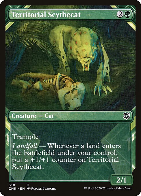 Zendikar Rising - 310 - Territorial Scythecat - Common - G - Non-foil