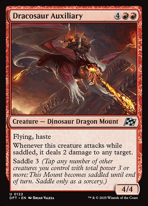 Aetherdrift - 122 - Dracosaur Auxiliary - Uncommon - R - Foil