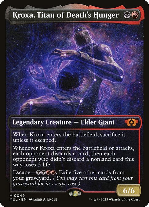 Multiverse Legends - 49 - Kroxa, Titan of Death's Hunger - Mythic - BR - Non-foil