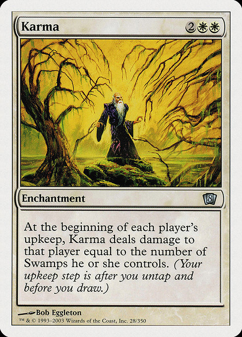 Eighth Edition - 28 - Karma - Uncommon - W - Non-foil