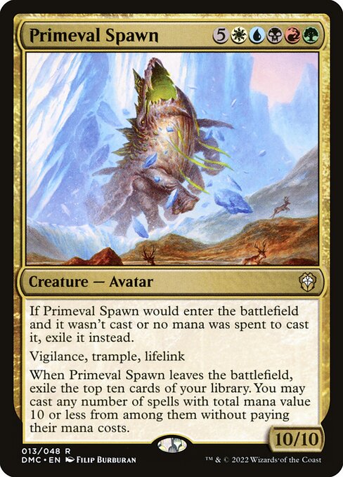 Dominaria United Commander - 13 - Primeval Spawn - Rare - Multi - Non-foil