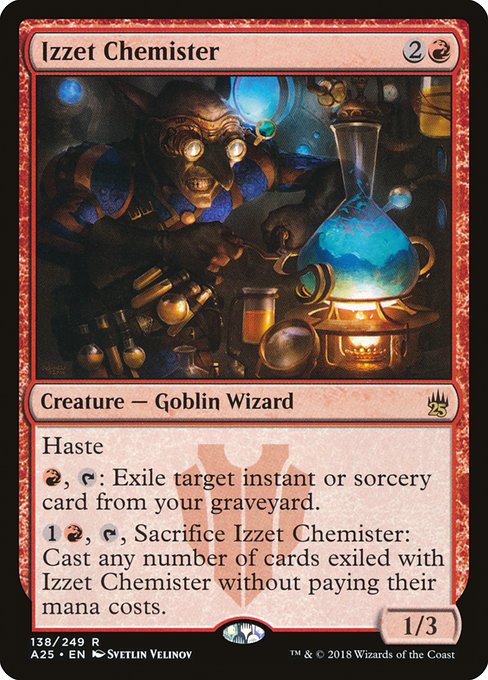 Masters 25 - 138 - Izzet Chemister - Rare - R - Foil
