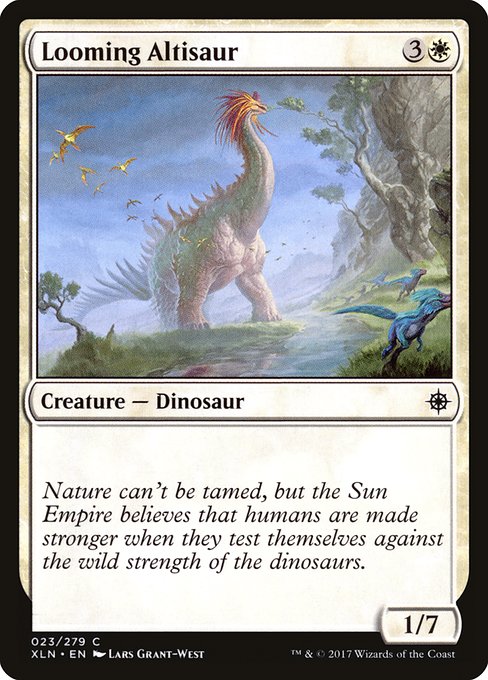 Ixalan - 23 - Looming Altisaur - Common - W - Non-foil