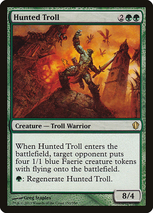 Commander 2013 - 150 - Hunted Troll - Rare - G - Non-foil