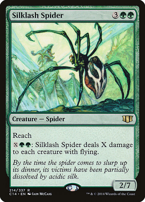 Commander 2014 - 214 - Silklash Spider - Rare - G - Non-foil