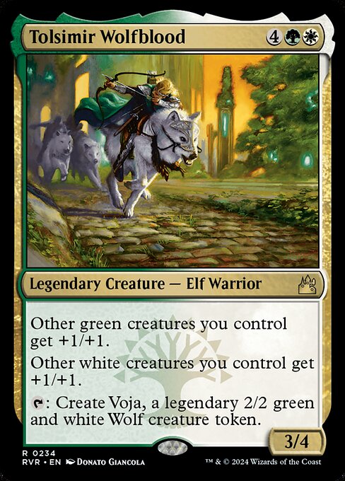 Ravnica Remastered - 234 - Tolsimir Wolfblood - Rare - WG - Non-foil