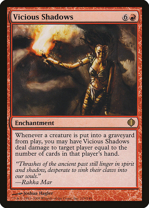 Shards of Alara - 119 - Vicious Shadows - Rare - R - Non-foil