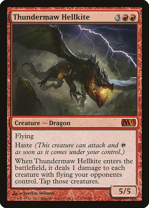 Magic 2013 - 150 - Thundermaw Hellkite - Mythic - R - Non-foil