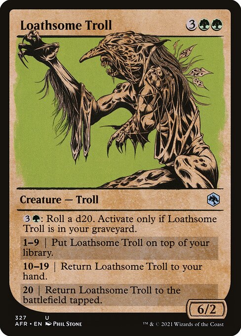 Adventures in the Forgotten Realms - 327 - Loathsome Troll - Uncommon - G - Non-foil