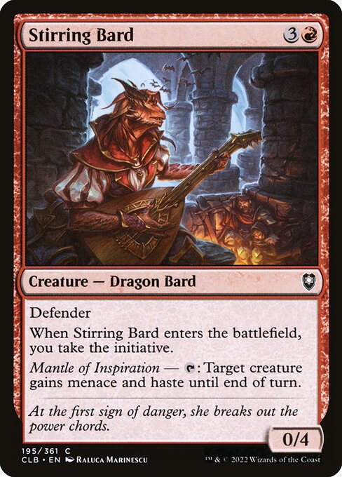 Commander Legends: Battle for Baldur's Gate - 195 - Stirring Bard - Common - R - Non-foil