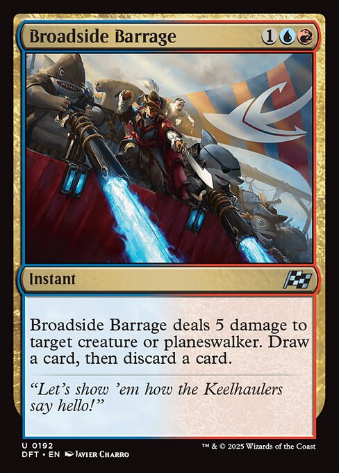 Aetherdrift - 192 - Broadside Barrage - Uncommon - UR - Foil