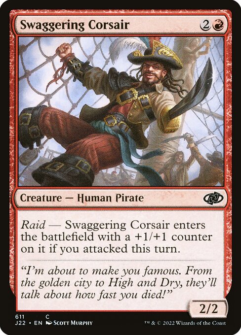 Jumpstart 2022 - 611 - Swaggering Corsair - Common - R - Non-foil