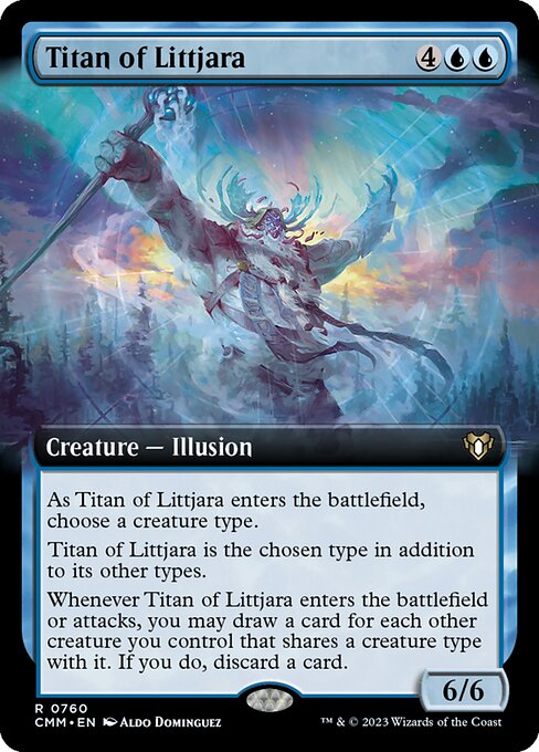 Commander Masters - 760 - Titan of Littjara - Rare - U - Non-foil