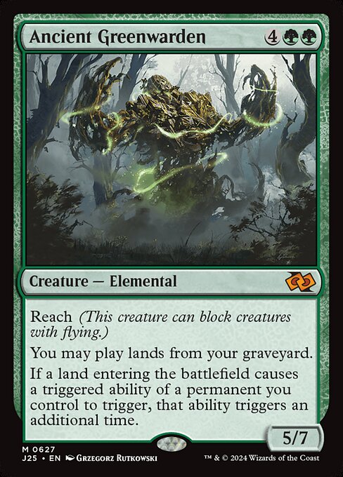 Foundations Jumpstart - 627 - Ancient Greenwarden - Mythic - G - Non-foil
