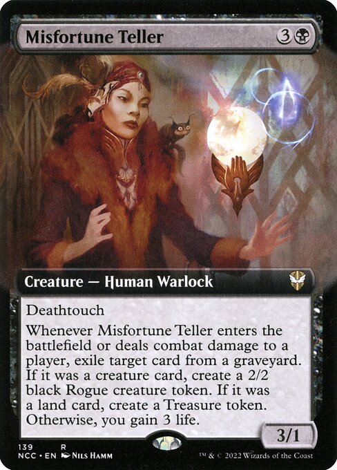 New Capenna Commander - 139 - Misfortune Teller - Rare - B - Non-foil