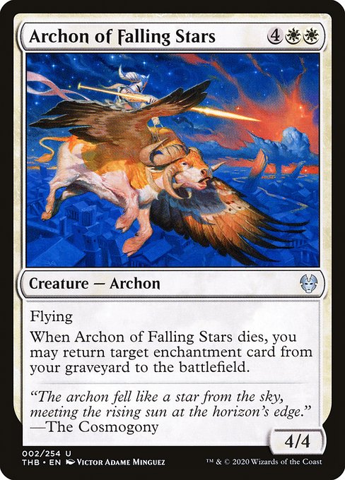 Theros Beyond Death - 2 - Archon of Falling Stars - Uncommon - W - Non-foil