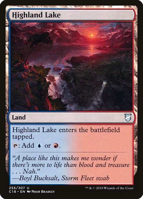 Commander 2018 - 255 - Highland Lake - Uncommon - C - Non-foil