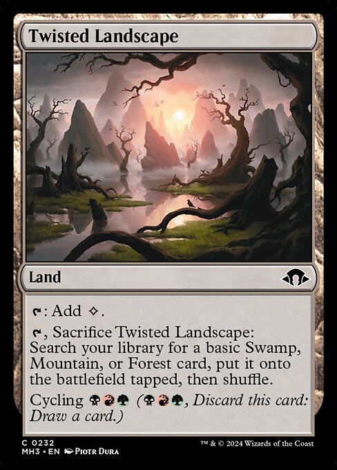 Modern Horizons 3 - 232 - Twisted Landscape - Common - C - Foil