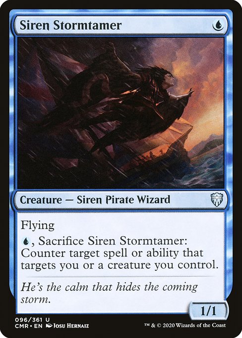 Commander Legends - 96 - Siren Stormtamer - Uncommon - U - Non-foil