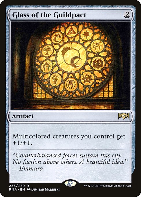 Ravnica Allegiance - 233 - Glass of the Guildpact - Rare - C - Non-foil