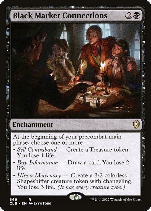 Commander Legends: Battle for Baldur's Gate - 669 - Black Market Connections - Rare - B - Non-foil