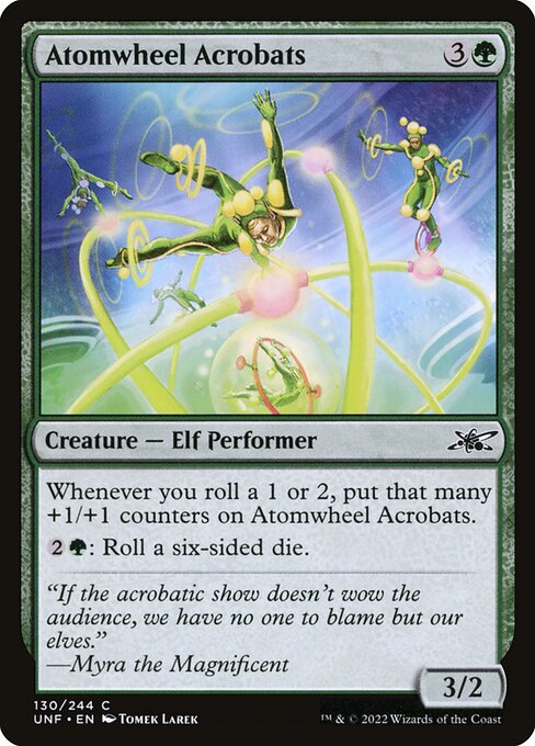 Unfinity - 130 - Atomwheel Acrobats - Common - G - Foil