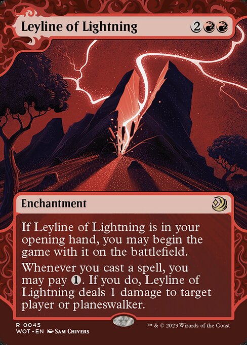 Wilds of Eldraine: Enchanting Tales - 45 - Leyline of Lightning - Rare - R - Non-foil