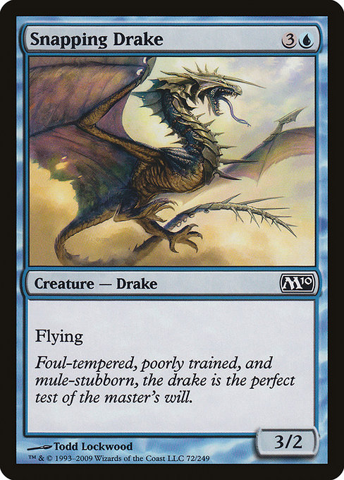Magic 2010 - 72 - Snapping Drake - Common - U - Non-foil