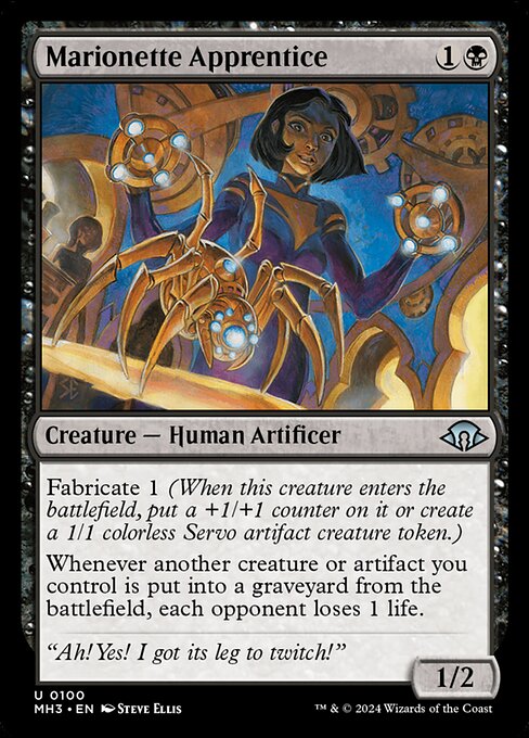 Modern Horizons 3 - 100 - Marionette Apprentice - Uncommon - B - Non-foil