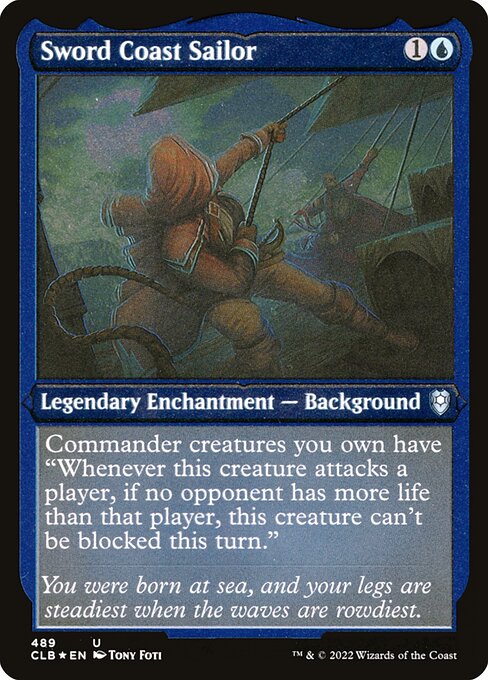 Commander Legends: Battle for Baldur's Gate - 489 - Sword Coast Sailor - Uncommon - U - Foil Etched