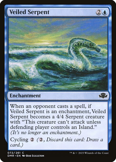 Dominaria Remastered - 72 - Veiled Serpent - Common - U - Non-foil