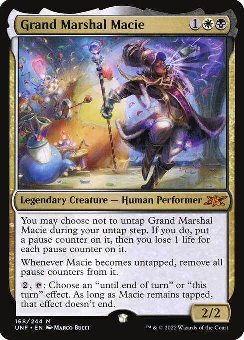 Unfinity - 168 - Grand Marshal Macie - Mythic - WB - Foil