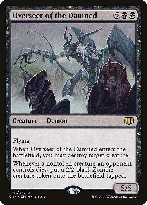 Commander 2014 - 28 - Overseer of the Damned - Rare - B - Non-foil