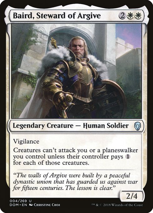 Dominaria - 4 - Baird, Steward of Argive - Uncommon - W - Non-foil