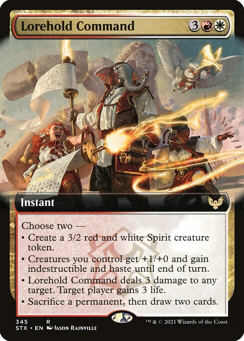 Strixhaven: School of Mages - 345 - Lorehold Command - Rare - WR - Non-foil