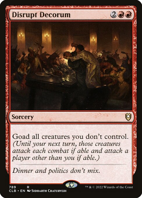 Commander Legends: Battle for Baldur's Gate - 789 - Disrupt Decorum - Rare - R - Non-foil