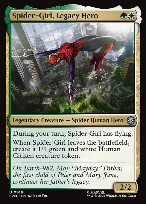 Marvel's Spider-Man - 149 - Spider-Girl, Legacy Hero - Uncommon - WG - Non-foil
