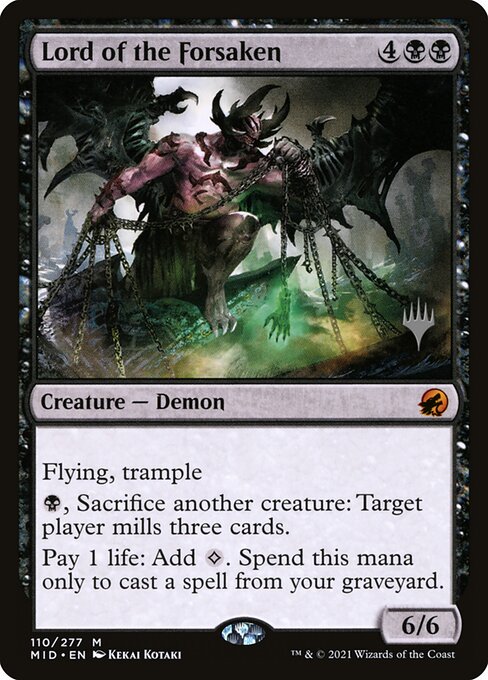 Innistrad: Midnight Hunt Promos - 110p - Lord of the Forsaken - Mythic - B - Foil - Promo