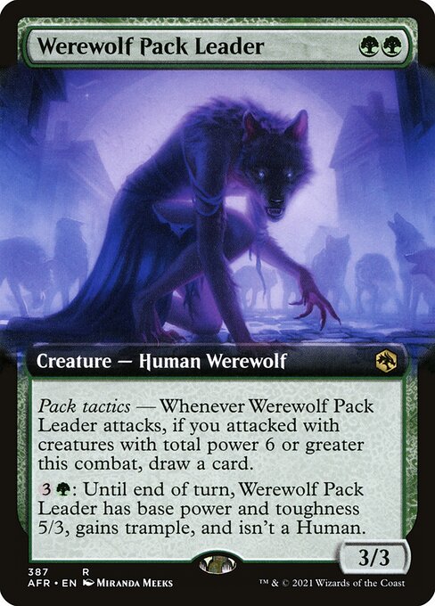 Adventures in the Forgotten Realms - 387 - Werewolf Pack Leader - Rare - G - Non-foil