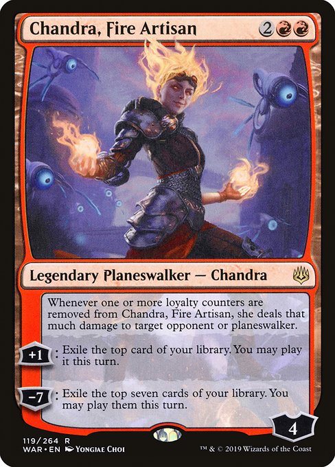 War of the Spark - 119 - Chandra, Fire Artisan - Rare - R - Foil
