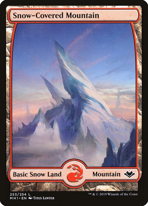 Modern Horizons - 253 - Snow-Covered Mountain - Common - C - Non-foil
