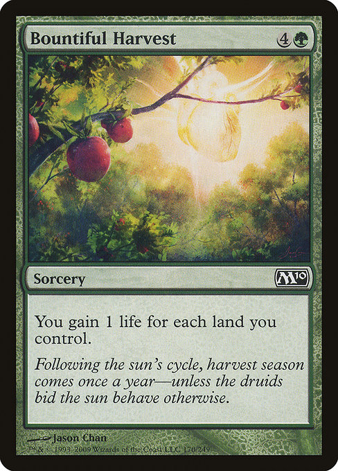 Magic 2010 - 170 - Bountiful Harvest - Common - G - Non-foil