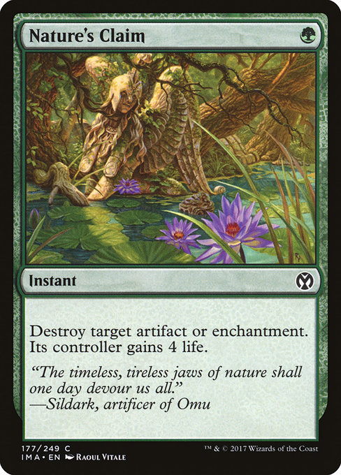 Iconic Masters - 177 - Nature's Claim - Common - G - Non-foil